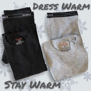 NWOT HANES Thermal Underwear BUNDLE